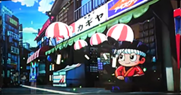 パラシュート花火