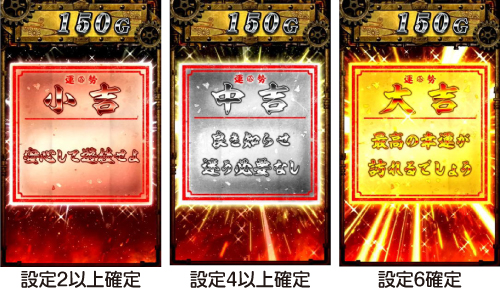 おみくじ演出 示唆パターン