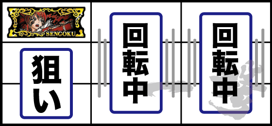 戦国乙女5 左リールにBARを狙う