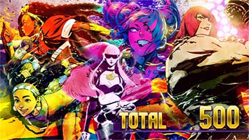 スマスロ ストリートファイター6 ボーナス終了画面:女性ファイター集合 → 偶数示唆